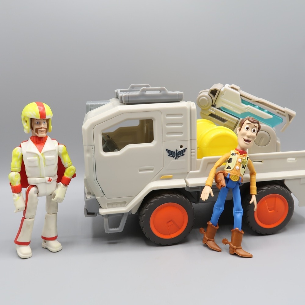 Disney‎ Pixar Buzz Lightyear Movie Utility Truck Vehicle with Woody Kaboom  lot